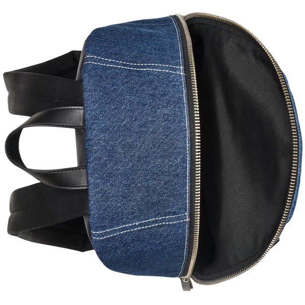 Marc Jacobs The Biker Colorblock Denim Large Backpack Bag - Indigo Multi 2P5HBP003H03