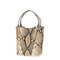 Small Spin Tote Bag In Python-Effect Leather