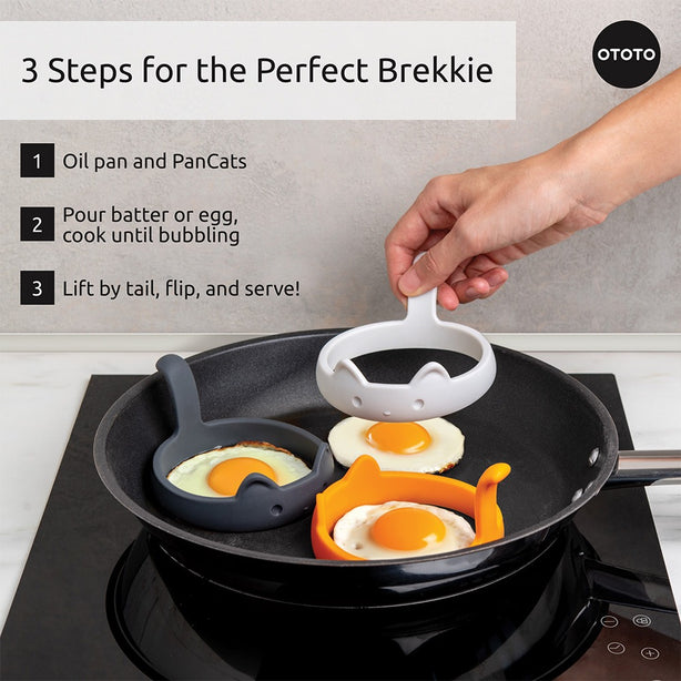 OTOTO PanCats - Egg Rings (Set of 3)