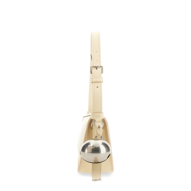 Shield Small Lambskin Sling Bag - Pearl