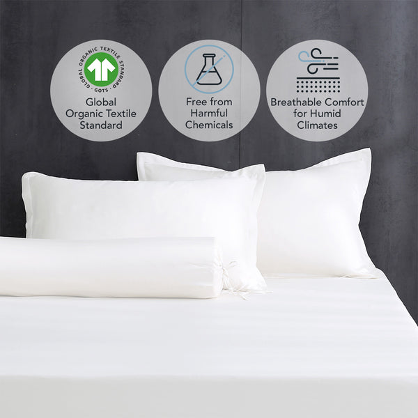 Pure Organic Cotton Fitted Sheet Set Heritage Collection by Robinsons