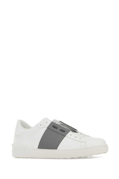 White Dark Steel Open Sneaker