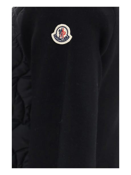 Moncler Cotton padded Cardigan - Black