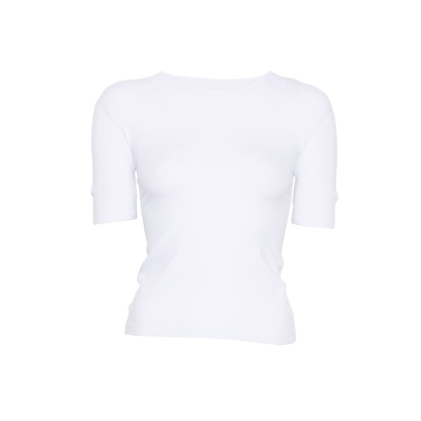 White Crew Neck Short Sleeve T Shirt