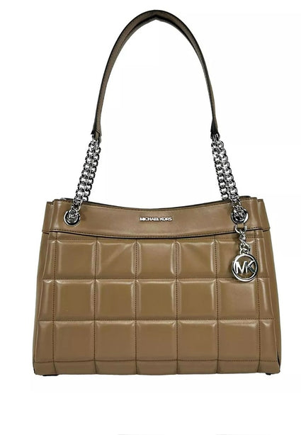 Michael Kors Michael Kors Susan Medium Quilted Leather Tote Bag - Driftwood