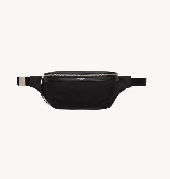 Saint Laurent Classic One Size Canvas Belt Bag - Black