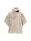 Pinko Faux fur Jacket with buckle - Beige-Giorno Piovoso