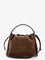 Brunello Cucinelli Bucket Mellow Suede Handbag - Caramel