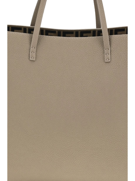 Fendi Medium Roll Roman leather Shopping Bag - Corda+Moro