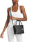Michael Kors Eva Extra-Small Saffiano Leather Convertible Tote Bag - Black