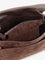 Brunello Cucinelli Suede crossbody bag with Monili details - Espresso