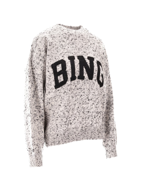 Sydney Crew Sweater Bing Marled White