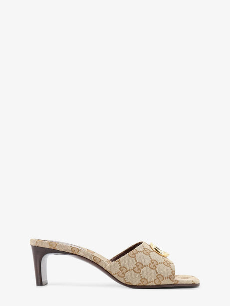 Gucci GG fabric sandals with logo on the front - Vintagesand
