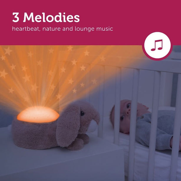 Zazu Ruby the Rabbit Star Projector with Soothing Melodies