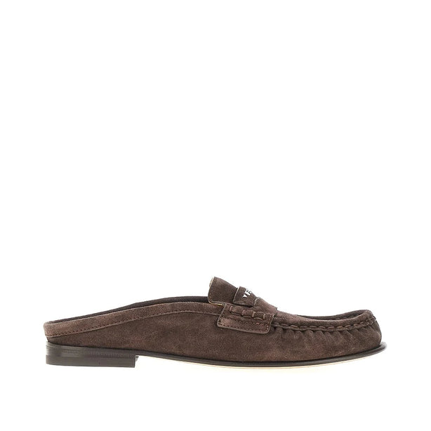 FENDI Fendi Scrunch' suede leather sabot