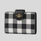 COACH Medium Corner Zip Wallet With Gingham Print Black Multi RS-CFA18
