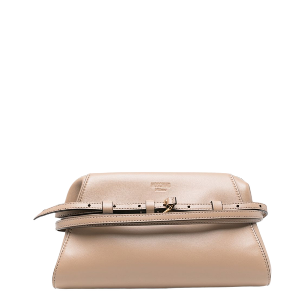 Tie Me Small Sheepskin Clutch - Black