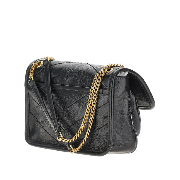 SAINT LAURENT Vintage leather mini 'Niki' bag