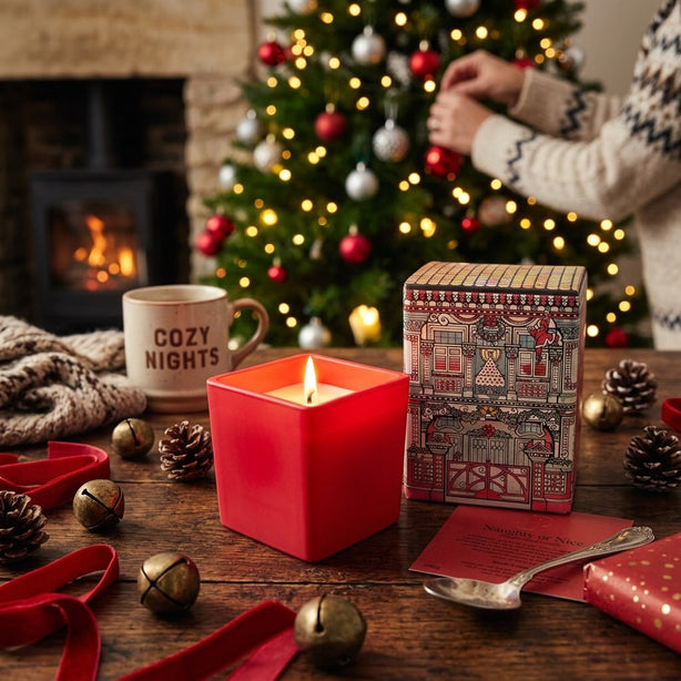 Festive Christmas Candle