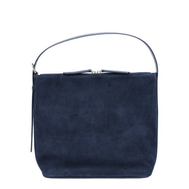 Calfskin Shoulder Bag - Dark Navy