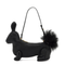 Rabbit Baguette Leather Shoulder Bag
