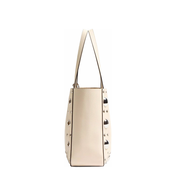 Nellcôte Medium Grained Calfskin Shopping Bag - Ivory