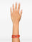 Orange Calf Leather Wrap Bracelet