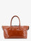 Miu Miu Shiny leather handbag with front lettering logo - Palissandro