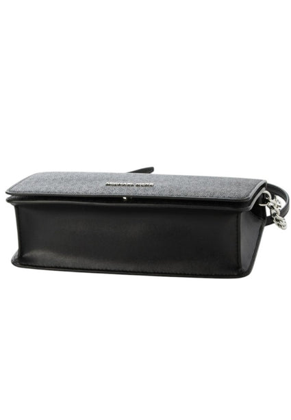 Michael Kors Jet Set Medium Signature Logo Crossbody Bag - Black
