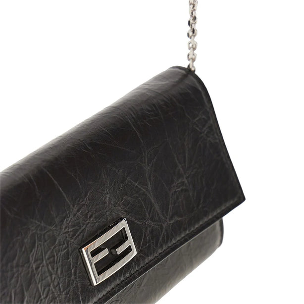 FENDI Leather wallet with chain