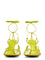 Acid Green Nappa Leather Dot Sandals