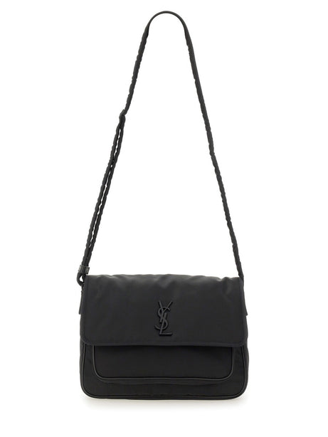 Saint Laurent Niki ECONYL® Regenerated Nylon Messenger Bag - Black