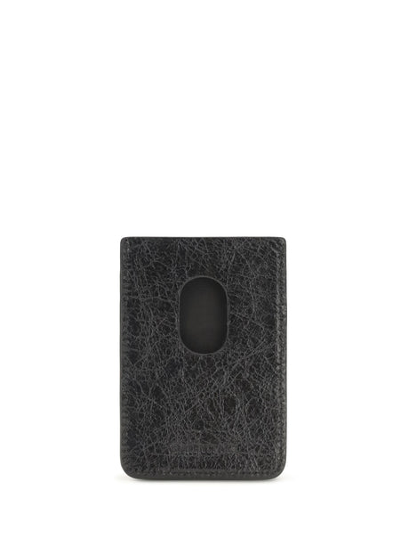 Balenciaga Le City magnetic Card Holder - Black