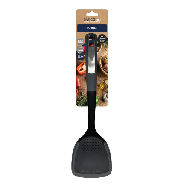 Safico Fibreglass Nylon Turner With Silicone Edge  L34.5cm Heat Resistant To 200°C