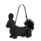 Rabbit Baguette Leather Shoulder Bag