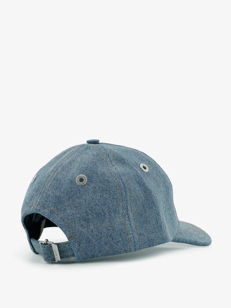 Ami Paris Blue denim hat with embroidered logo - Bleuused