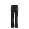 Stretch Nappa Leather Square Cigarette Trousers with Jewellery