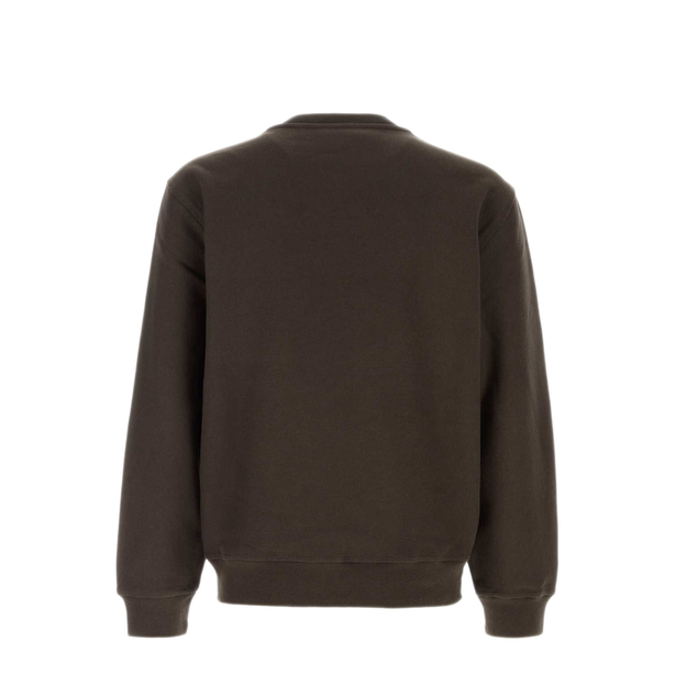 Brown Cotton Blend Sweatshirt