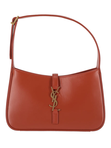 Saint Laurent Le 5 À 7 Small Smooth Leather Shoulder Bag - Rust