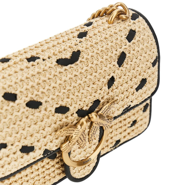 PINKO Raffia Mini Love Bag One Light bag