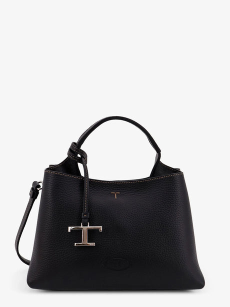 Tod'S Micro leather crossbody bag with iconic stitching on the front - Nero