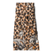 Black Silk Leopard Print Scarf
