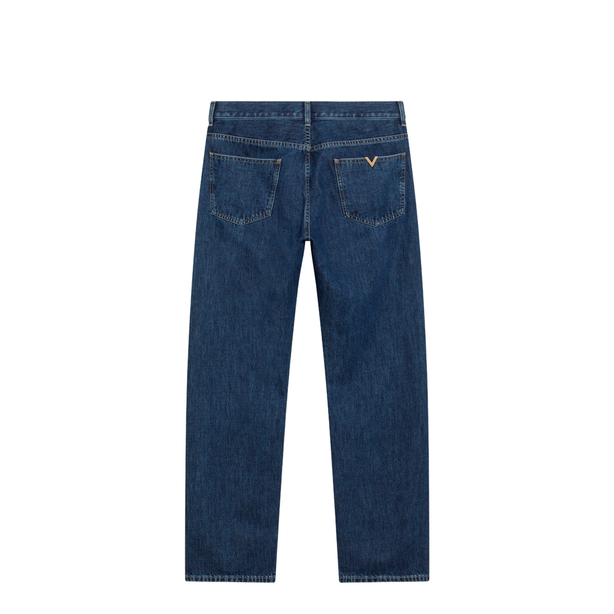 Blue Jeans With Vlogo Detail