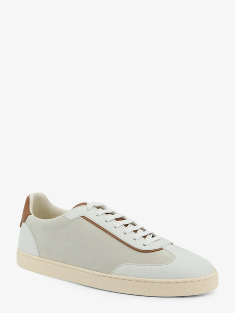 Brunello Cucinelli Low-Top suede and leather sneakers - Opticalbiancocuoio