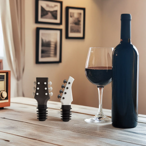 OTOTO Cork N' Roll - Wine Stoppers (Set of 2)