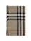 Burberry Check reversible wool and silk Scarf - Sand/Vole Brown