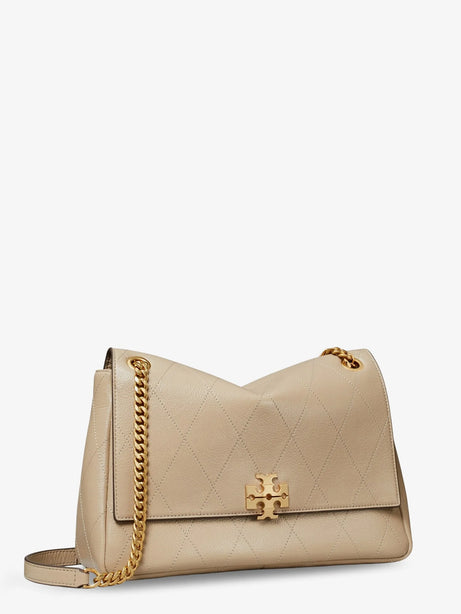 Tory Burch Charlie Leather Shoulder Bag - Softcement