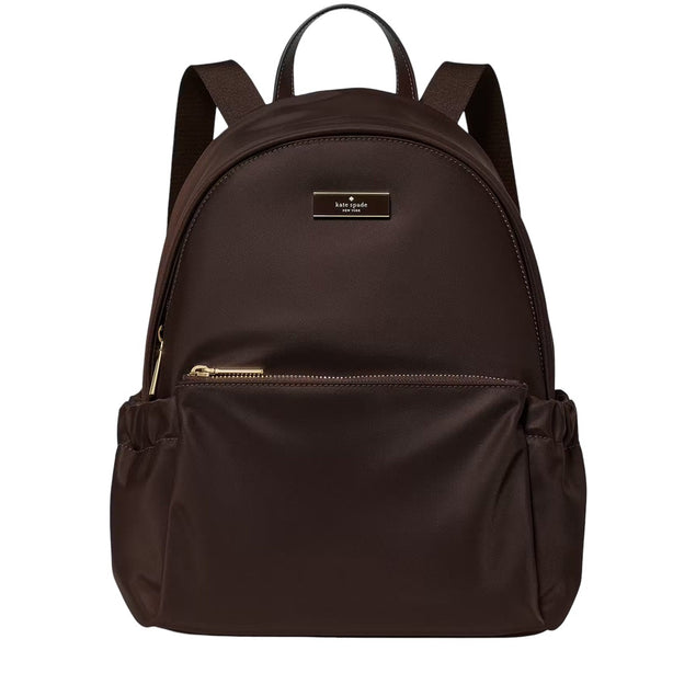 Kate Spade Carter Nylon Dome Backpack Bag - Hot Fudge KP110