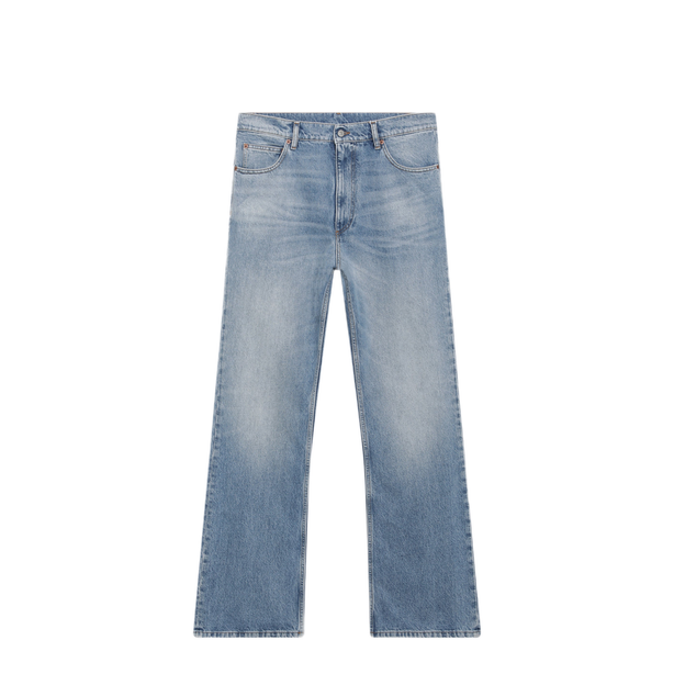 MM6 Maison Margiela Bootcut Jeans In Light Washed Denim, Blue