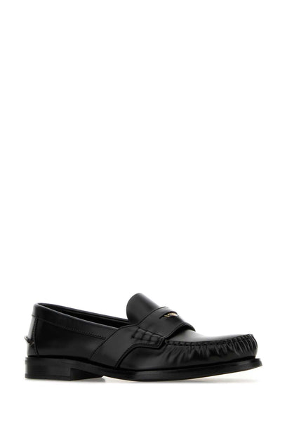 Black Leather Loafers